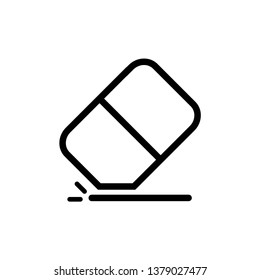 eraser icon vector in trendy flat style