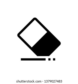 eraser icon vector in trendy flat style