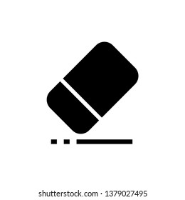 eraser icon vector in trendy flat style