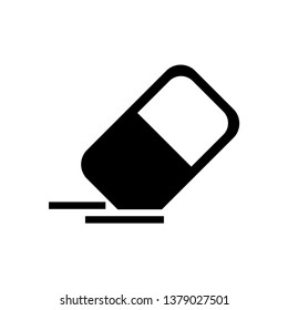 eraser icon vector in trendy flat style