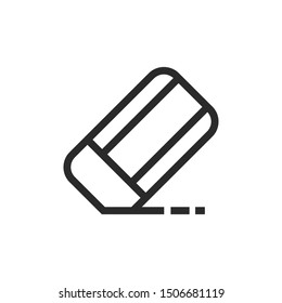 Eraser Icon Vector, In Trendy Flat Style Isolated On White Background. Eraser Icon Image, Eraser Icon Illustration