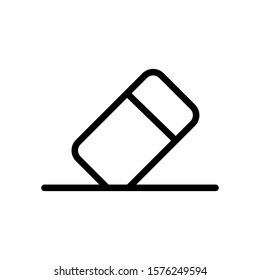 Eraser icon vector in trendy flat style