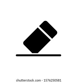 Eraser icon vector in trendy flat style