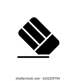 Eraser icon vector, in trendy flat style isolated on white background