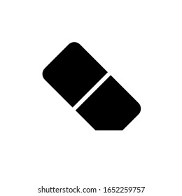 Eraser icon vector, in trendy flat style isolated on white background