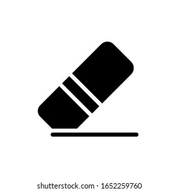 Eraser icon vector, in trendy flat style isolated on white background