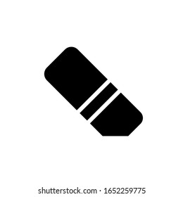 Eraser icon vector, in trendy flat style isolated on white background