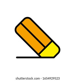Eraser icon vector, in trendy flat style isolated on white background