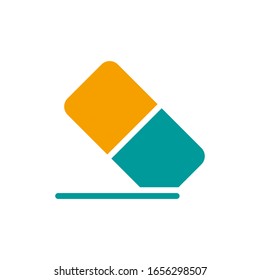 Eraser icon vector, in trendy flat style isolated on white background