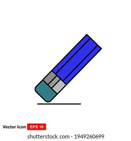 Eraser icon, Eraser icon vector, in trendy flat style isolated on white background