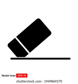 Eraser icon, Eraser icon vector, in trendy flat style isolated on white background