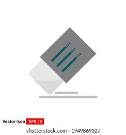 Eraser icon, Eraser icon vector, in trendy flat style isolated on white background