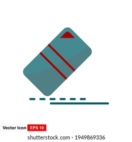 Eraser icon, Eraser icon vector, in trendy flat style isolated on white background