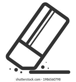 
Eraser icon, Eraser icon vector, in trendy flat style isolated on white background. concessionary goods. Delete and correct sign.
