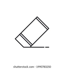Eraser icon, Eraser icon vector, in trendy flat style isolated on white background. Eraser icon image, Eraser icon illustration