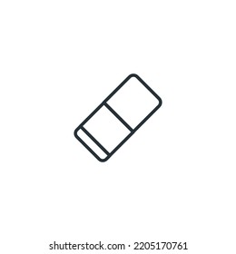 Eraser icon, Eraser icon vector, in trendy flat style isolated on white background. Eraser icon image, Eraser icon illustration