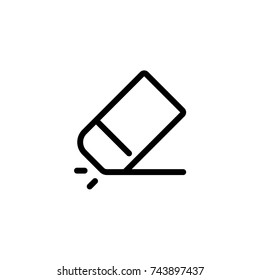 Eraser icon, Eraser icon vector, in trendy flat style isolated on white background. Eraser  icon image, Eraser  icon illustration