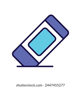 eraser icon with white background vector stock illustration