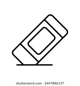 eraser icon with white background vector stock illustration