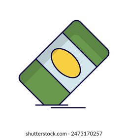 eraser icon with white background vector stock illustration