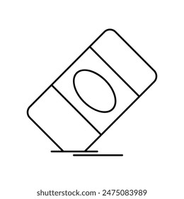 eraser icon with white background vector stock illustration