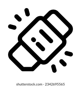 eraser icon for your website, mobile, presentation, and logo design.