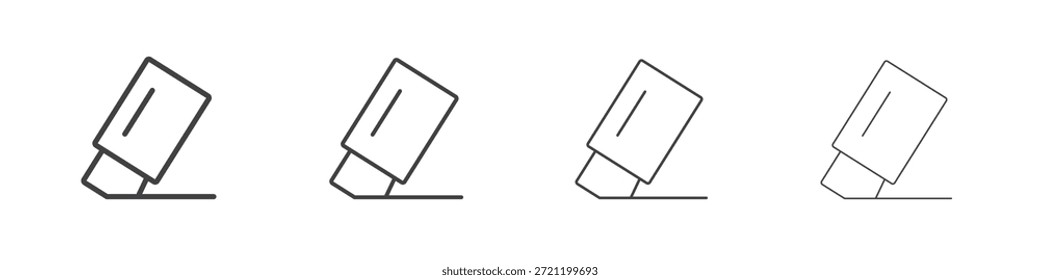Ícones de borracha para design gráfico e Web.