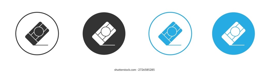 Eraser icons, for mobile concept and web design. vector illustration. EPS10