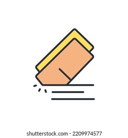 Eraser icons  symbol vector elements for infographic web