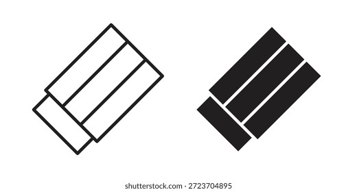 Coleção vetorial de ícones de borracha para designs da Web. ícones planos