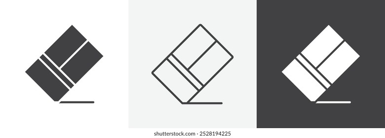 Borracha icon.Trendy moderna ilustração vetorial linear plana sobre fundo branco.