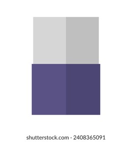 Eraser illustrated on white background