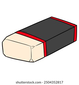 eraser illustration hand drawn isolated vector