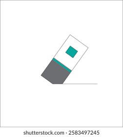 Eraser illustration icon outline,flat, eraser symbol, website, mobile
