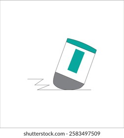 Eraser illustration icon outline,flat, eraser symbol, website, mobile