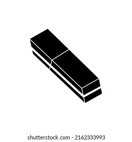 Eraser illustration vector black color isolated. Pen eraser icon.Remove icon.clear icon.
