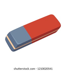 Eraser einzeln auf weißem Hintergrund