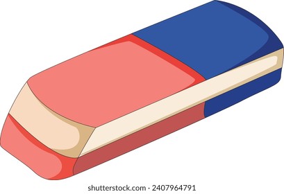 Eraser isolated on white background