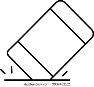 Eraser Isolated Vector icon which can easily modify or edit

