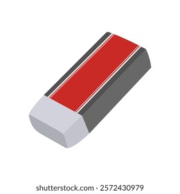 Eraser, Kindergarten Isolated Vector Illustration