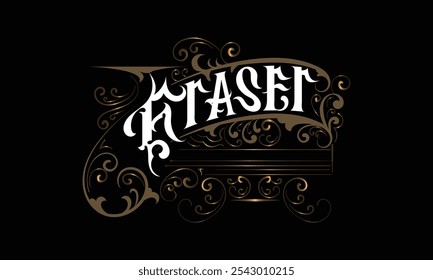 ERASER lettering custom style design