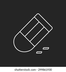 eraser line icon