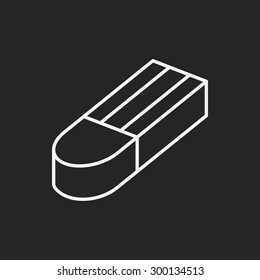 eraser line icon