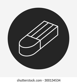 eraser line icon