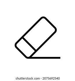 eraser line icon for apps and web sites