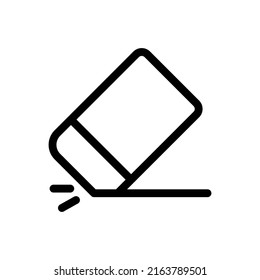 eraser line icon illustration vector graphic