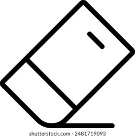 eraser line icon illustration vector