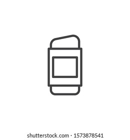 Eraser line icon. linear style sign for mobile concept and web design. Rubber eraser outline vector icon. Correct symbol, logo illustration. Vector graphics