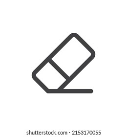 Markierungszeilensymbol. lineares Stilzeichen für mobiles Konzept und Webdesign. Radiergummi-Vektorsymbol. Symbol, Logo-Abbildung. Vektorgrafik
