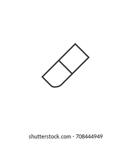 Eraser line icon. Icon for ui and web interfaces